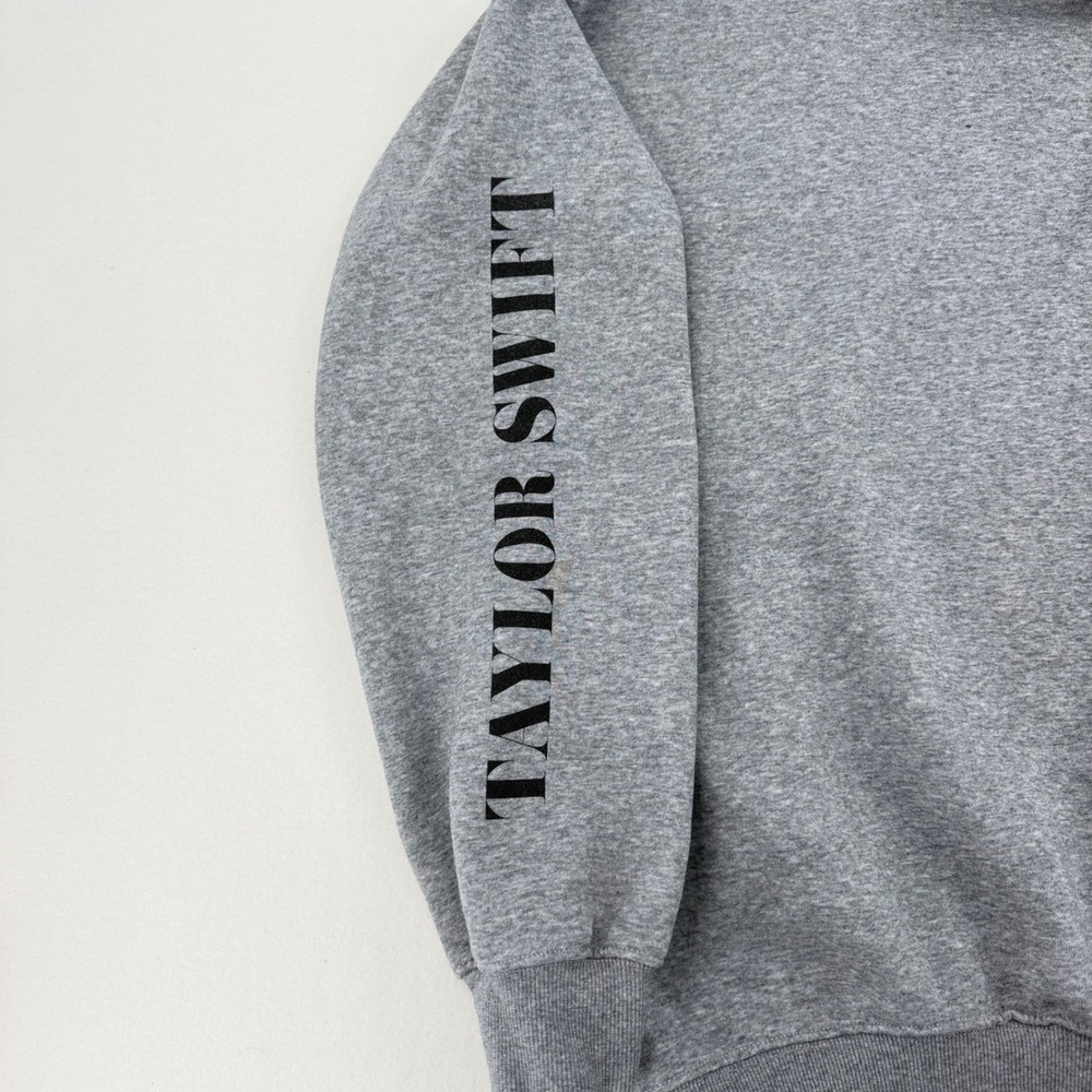 Taylor Swift Eras Tour Quarter Zip Pullover NWOT Unisex XL Grey Graphic - Picture 5 of 14